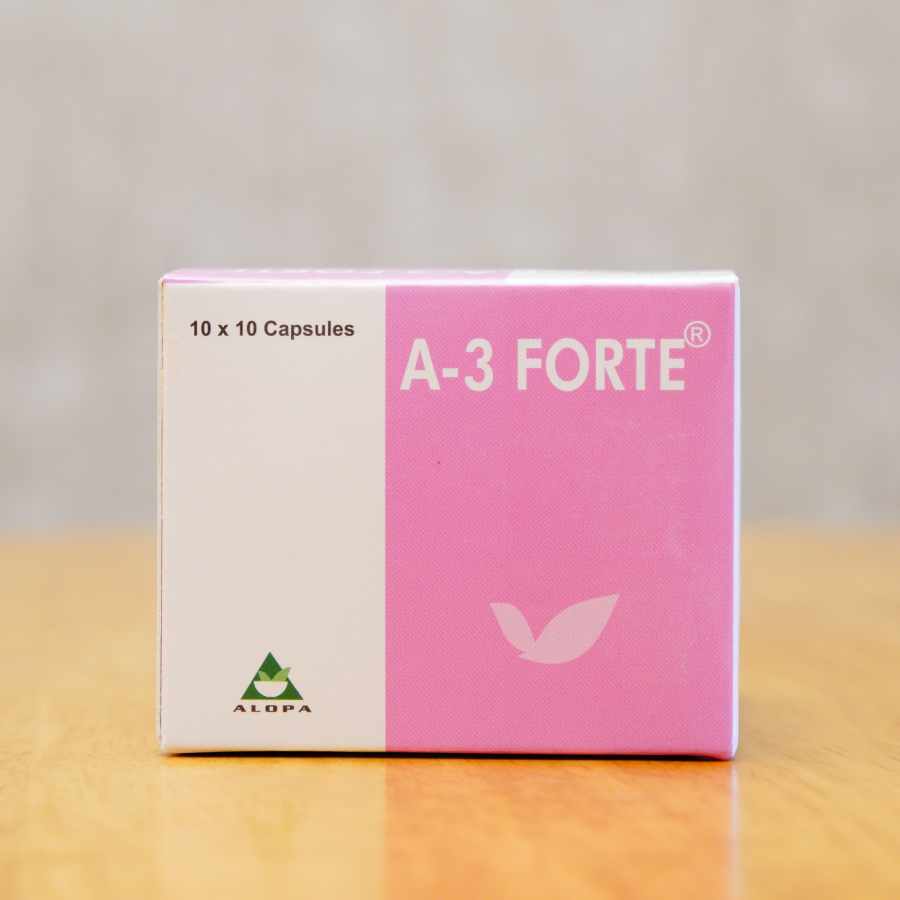 Ayurvedic immunity and fever relief capsules – A-3 Forte by Alopa
