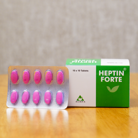 Ayurvedic liver detox and support tablets – Heptin Forte by Alopa