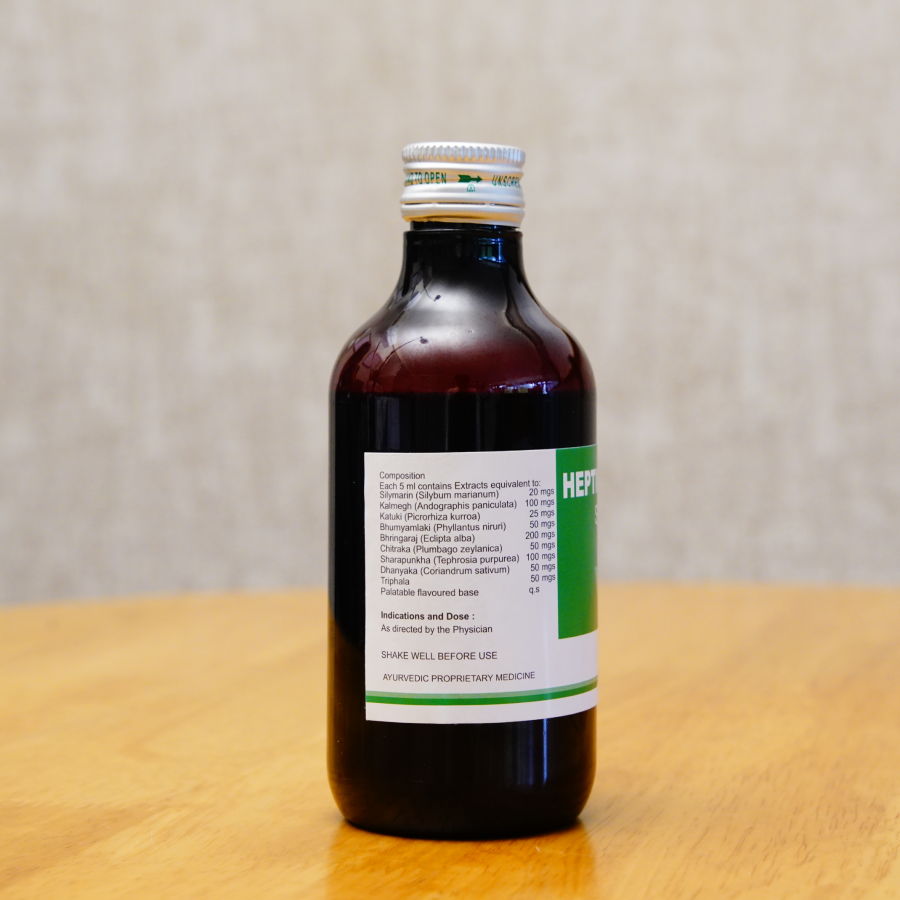 Herbal syrup for fatty liver and liver detox – Heptin Forte by Alopa