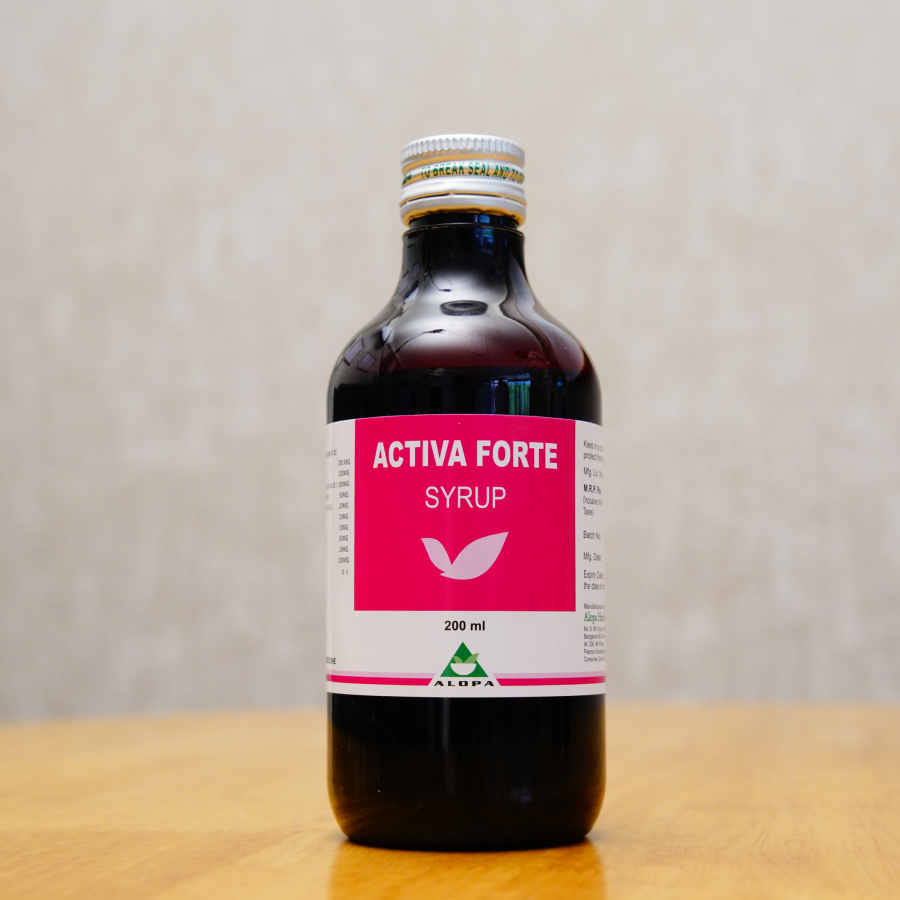 Activa Forte Syrup – Ayurvedic Brain Tonic for All Ages – Alopa Herbal ...