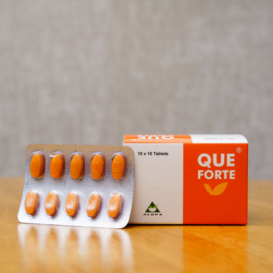 Natural stress relief and mood balance tablets – Que Forte by Alopa