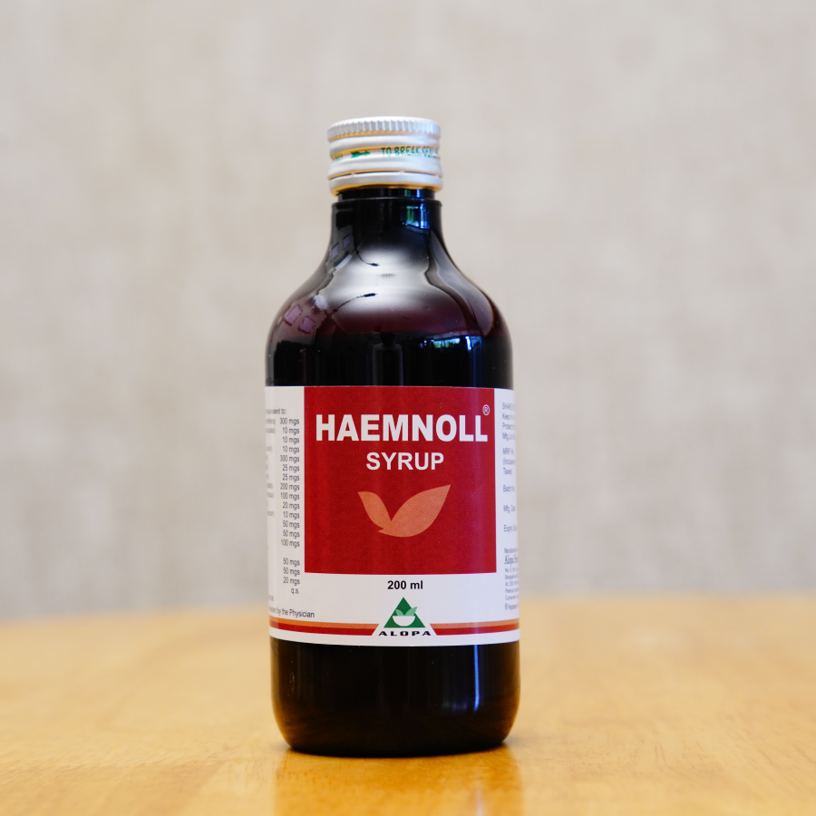 Herbal syrup for anemia and fatigue – Haemnoll by Alopa