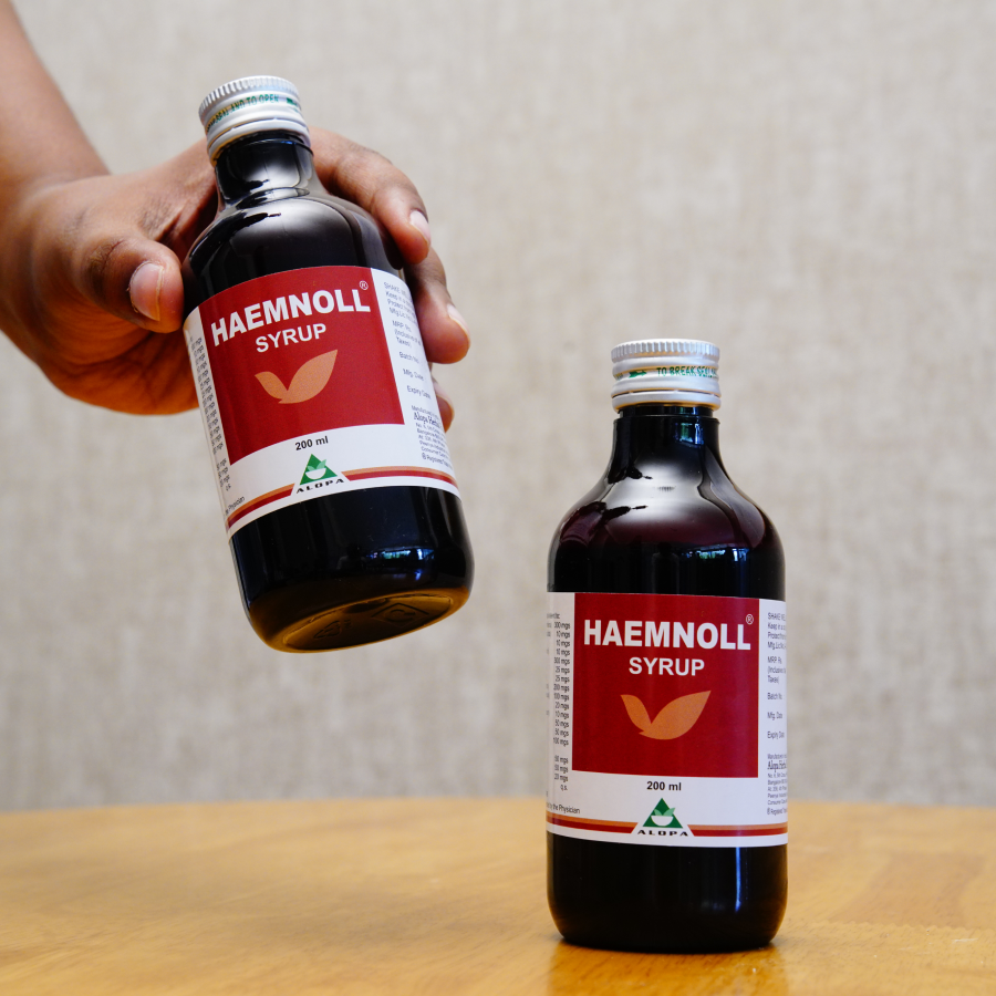 Herbal syrup for anemia and fatigue – Haemnoll by Alopa