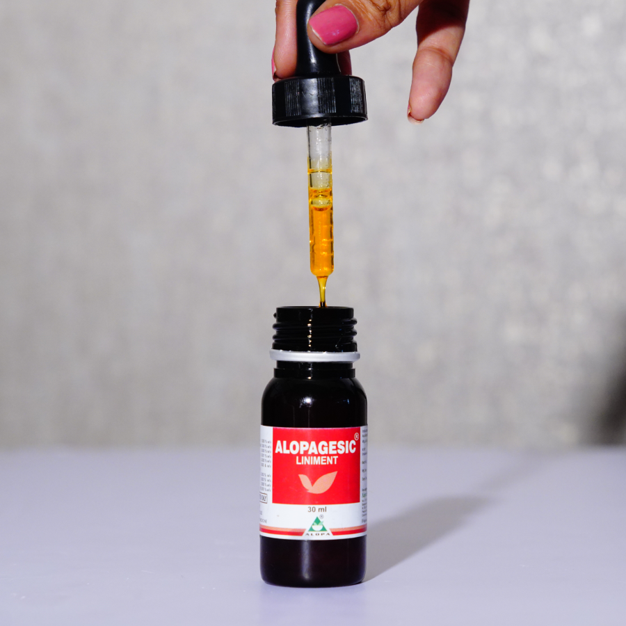 Herbal anti-inflammatory liniment for joint and muscle pain – Alopa